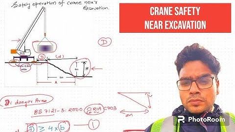 Safety Operation of crane near Excavation site