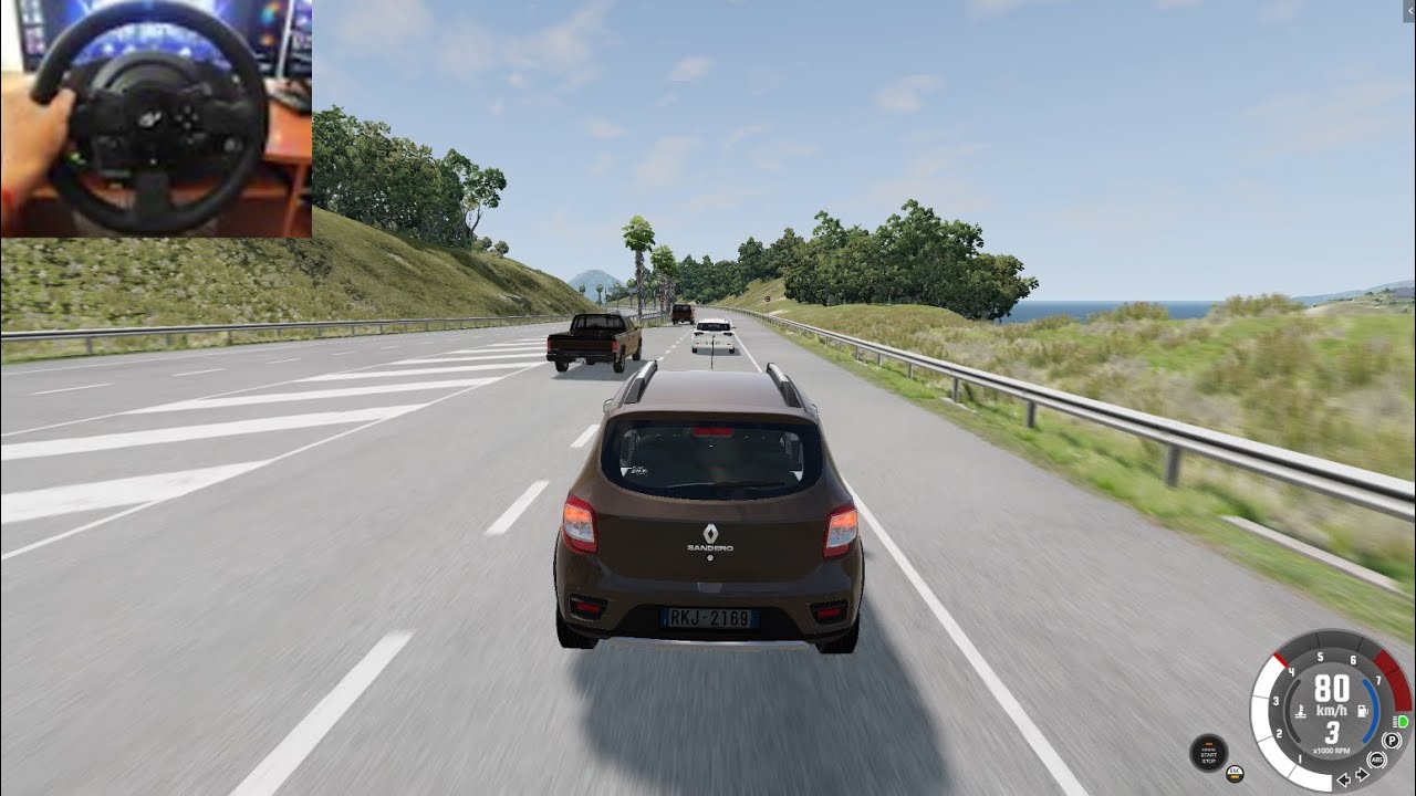 Renault Sandero Stepway | BeamNG Drive | Thrustmaster T300 RS GT