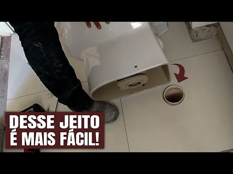 Vídeo: O vaso sanitário pode flangear abaixo do nível do chão?