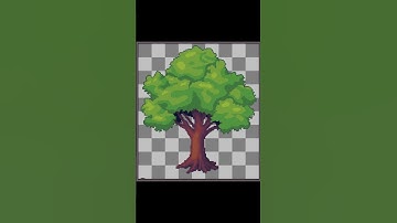 How I draw and animate trees for my Indie Game  #devlog #pixelart #gamedev #gamedesign #animation