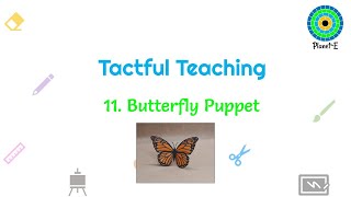 How to Make a Puppet - Butterfly with Wing Flapping #stickpuppet #stickpuppets #puppetstick