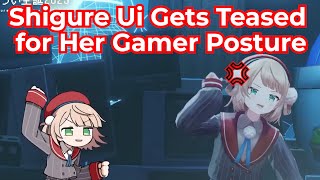 Shigure Ui Gets Roasted for Her Gamer Posture