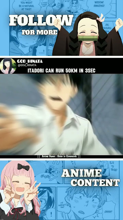 Itadori can run 50 km in 3 sec #shorts #jujutsukaisen