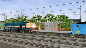 Longest Freight Train of Indian Railways in MSTS Open Rails | Python Train