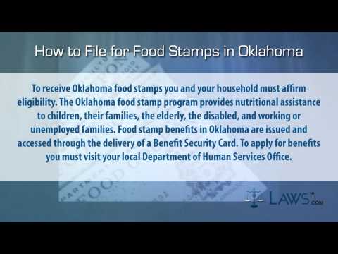 How to File for Food Stamps Oklahoma