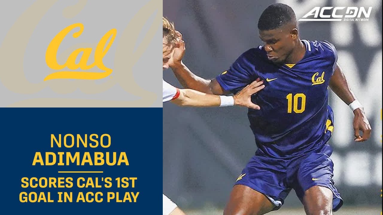 Nonso Adimabua From Distance For Cal's 1st Goal In ACC Play - YouTube