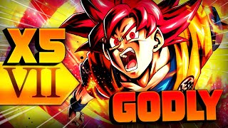 One Man Army 5X Zenkai Buffed Lf Ssg Goku Dragon Ball Legends