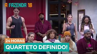 Jônatas, Ana, Thaíde, and Darlin compete in the Fire Challenge; see how the draw went | A Fazenda 18