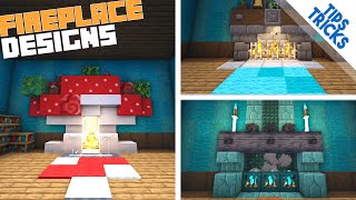 EPIC Fireplace Designs (Minecraft 1.18 Building Tips)