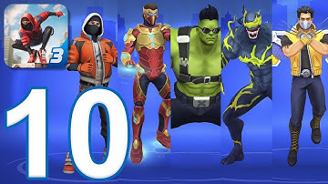 Super Fighter 3 - Gameplay Walkthrough Part 10 - "All Heroes" (iOS, Android)