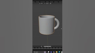 Modelling a MUG in Blender 4.3 #b3d #blender #shorts