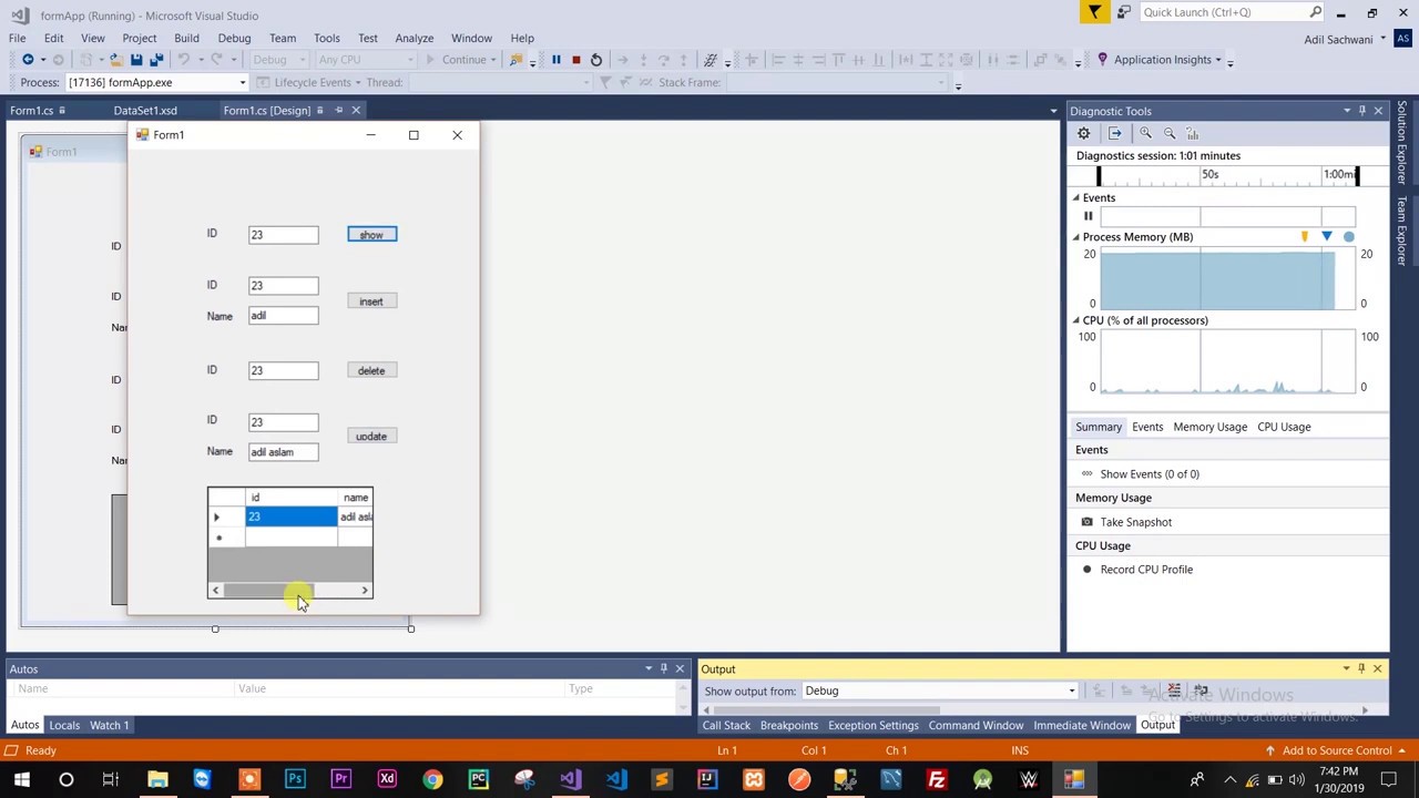 C# Windows Form Application - Select Insert Update Delete in SQL Server ...