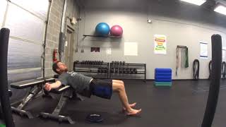Shoulder Elevated Glute Bridge