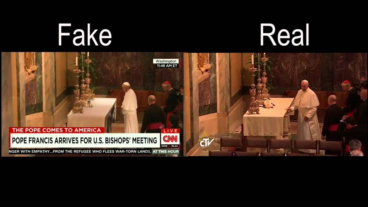 Pope Francis Table Cloth Magic Trick is Fake