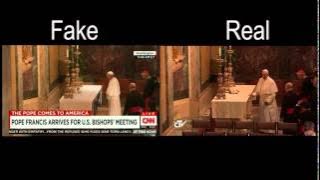 Pope Francis Table Cloth Magic Trick is Fake