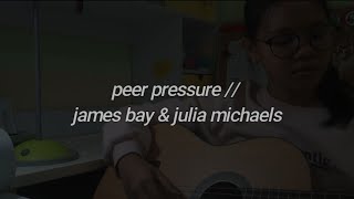 Download Lagu James Bay Peer Pressure Feat Julia Michaels MP3 James Bay Peer Pressure Feat Julia Michaels