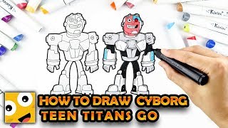 Drawing for kids How to Draw Cyborg  | Teen Titans GO | #Drawing #For #Kids screenshot 5