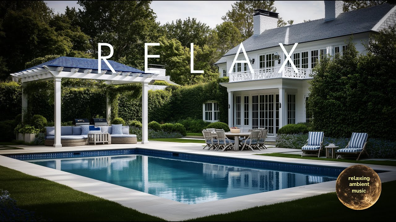 Hamptons Garden - Relaxing Ambient Music in a Luxury Garden With Nature Sounds