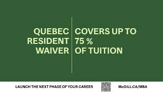 McGill MBA Quebec Resident Waiver