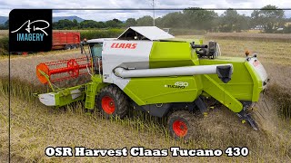 Oilseed Rape Harvest | Claas Tucano 430 &amp; C540 Header