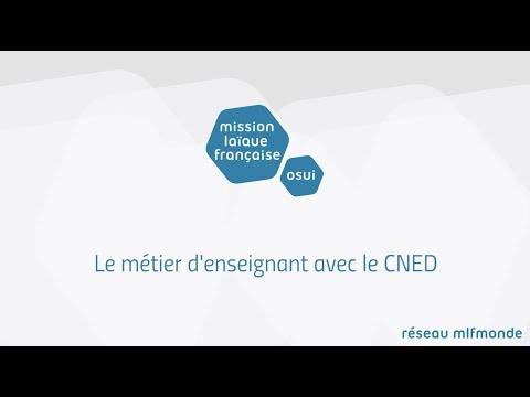 Le métier d'enseignant avec le CNED