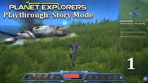 Planet Explorers | Story Mode Playthrough Part 1 - Crash Landing | No Commentary