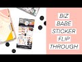 Biz Babe Sticker Book Flip Through // The Happy Planner