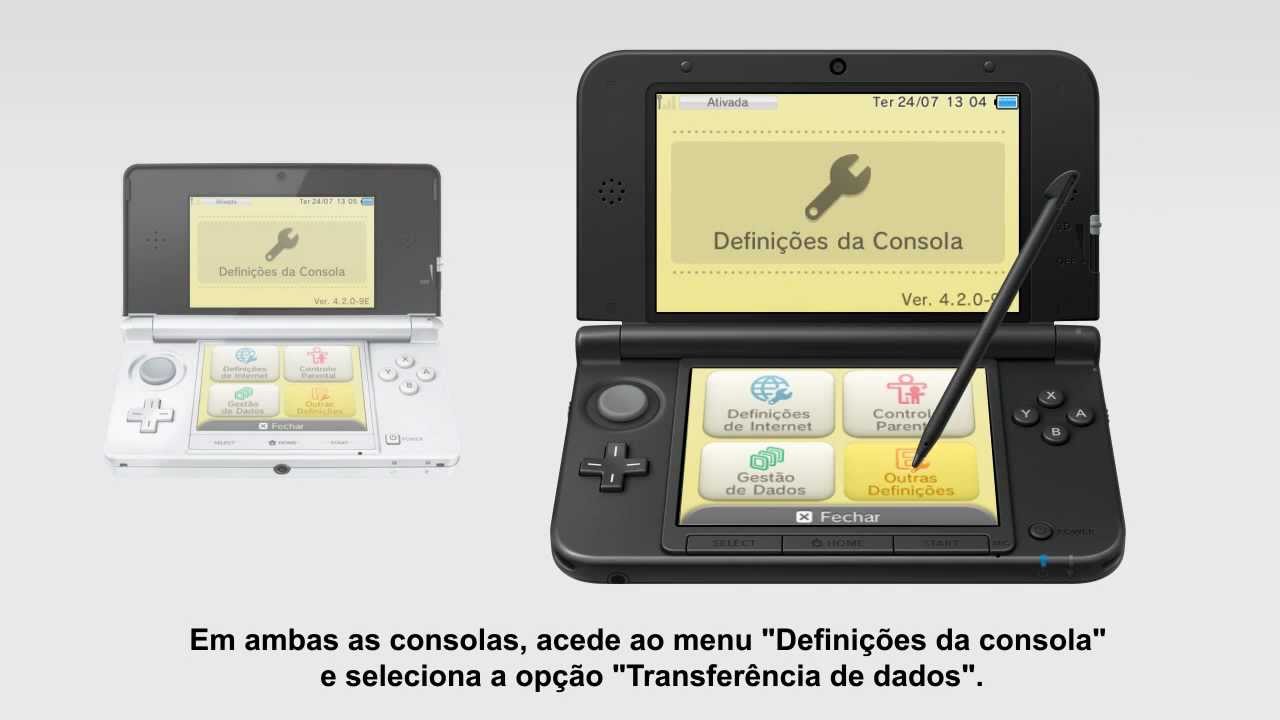 Como transferir seus dados e jogos do Nintendo 3DS para o 3DS XL