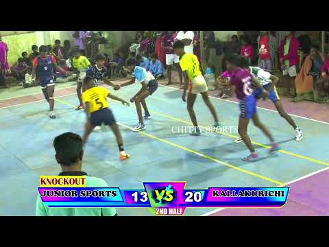 KNOCKOUT JUNIOR SPORTSCLUB VS KALLAKURICHI #LIVE #VALAPADDI #CHITTYSPORTS