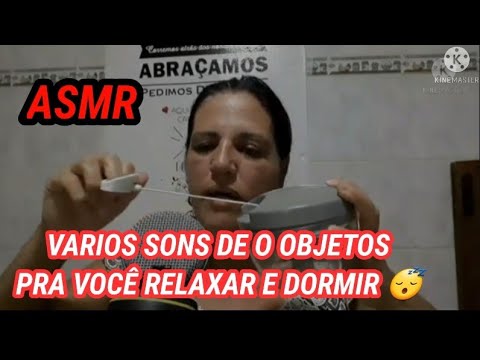 ASMR- vários sons de objetos pra Vocês dormir um sono tranquilo 😴