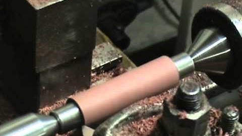 Wooden pen blank turning, using a metal lathe