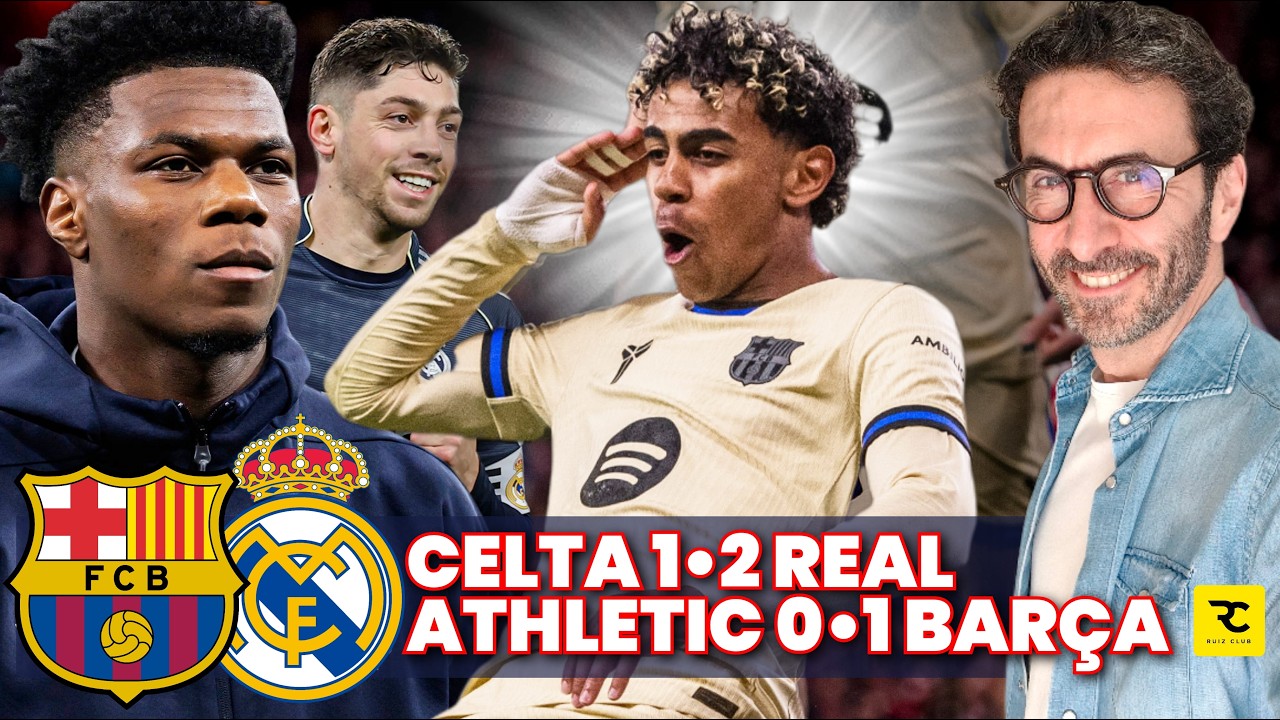 🔴 𝗗𝗘𝗕𝗥𝗜𝗘𝗙 𝗖𝗲𝗹𝘁𝗮 𝟭-𝟮 𝗥𝗠𝗮𝗱𝗿𝗶𝗱 + 𝗔𝘁𝗵𝗹𝗲𝘁𝗶𝗰 𝟬-𝟭 𝗕𝗮𝗿𝗰̧𝗮 ARBELOA a sorti son fouet et YAMAL est inarrêtable