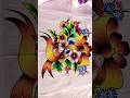 Latest bedsheet painting #art #fabricpainting #flowerdrawing #fabricpaintingclasses #youtubeshorts