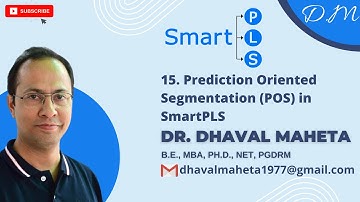 15. Finite Mixture (FIMIX) Model in SmartPLS || Dr. Dhaval Maheta