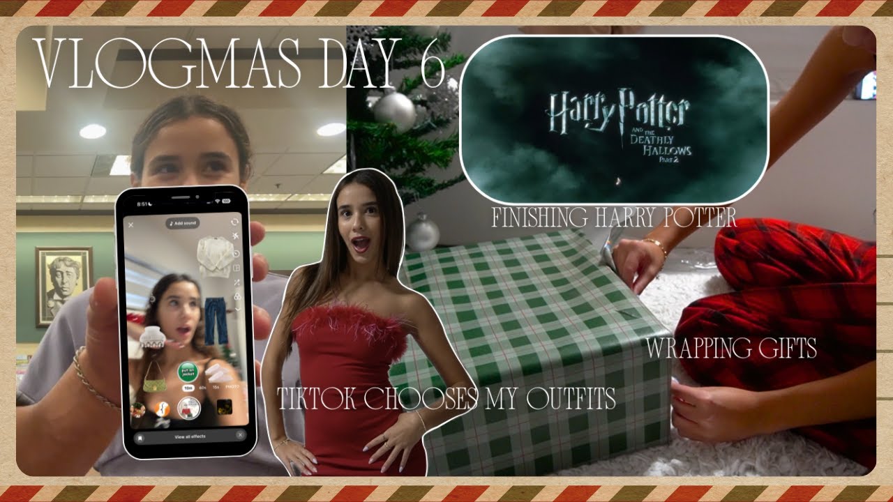 VLOGMAS, день 6: TikTok выбирает мои наряды/Праздничная неделя в моей жизни 📲