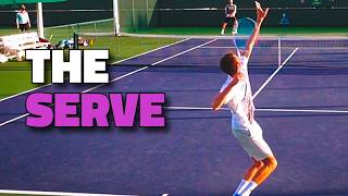 How To Hit A DYNAMIC Serve (Like Medvedev)