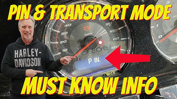 Harley Davidson Security PIN & Transport Mode | Road Glide