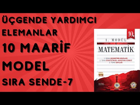 10th grade math triangle auxiliary elements YOUR TURN - 7 PAGES: 51-52 Maarif model