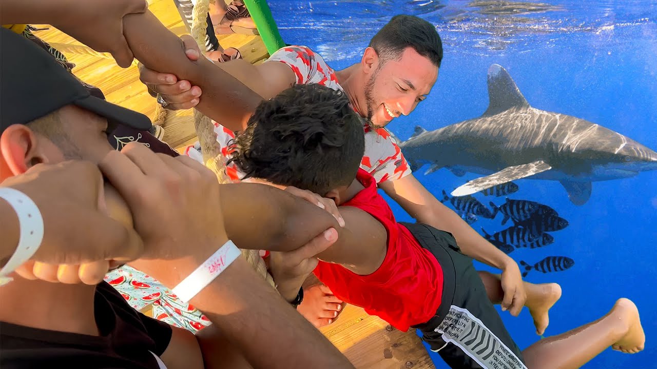 اصعب مغامرة في رحلتنا بالغردقة😳(والاخر وقع مننا😱)