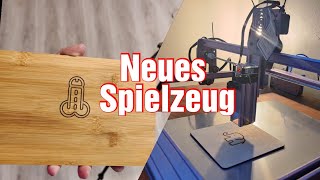 Atomstack A5 Pro+ Graviermaschine / Lasercutter aufgebaut und die ersten Sachen graviert