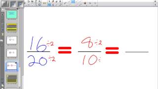 Simplifying and equivalent fractions