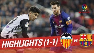 Resumen de Valencia CF vs FC Barcelona (1-1)