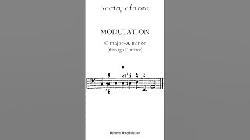 Close Modulations, Part 1/10: C major to A minor #shorts  #musictheory  #modulation