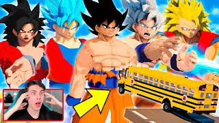 COCHES VS TODAS LAS TRANSFORMACIONES DE GOKU EN TEARDOWN!! (Reto 99.9% IMPOSIBLE) screenshot 4