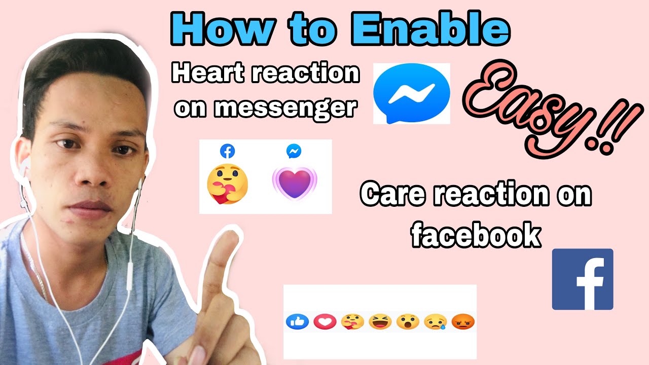 How to Enable Heart Reaction on Messenger || Care Reaction on afacebook!!