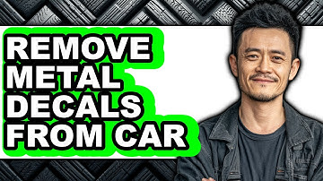 How to Remove Metal Decals from Car (easy Method)