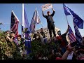 Trump fans, BLM protesters face off in Washington DC