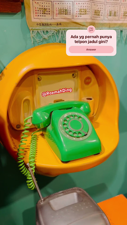 Masi ingat suara telpon jadul era 80an? #roemahding #丁家食堂 #telponjadul #telpon #nostalgia #vintage