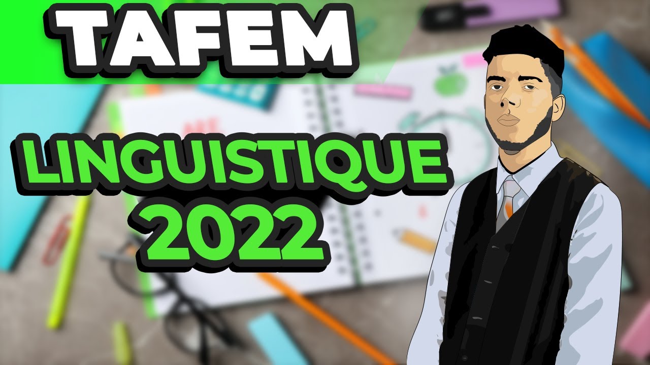 Linguistique Sémantique ✅ TAFEM 2023 🔥 | Correction complète et 100% Correcte 📚 Préparation ENCG