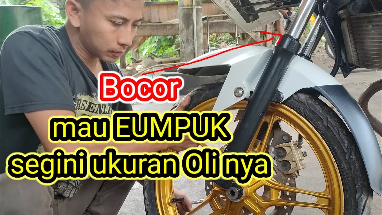 Ganti seal shock depan yamaha Vixion